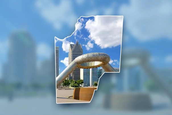 Iconic monument representing MainStreet Physicians' preventive healthcare in Wyandotte, MI.